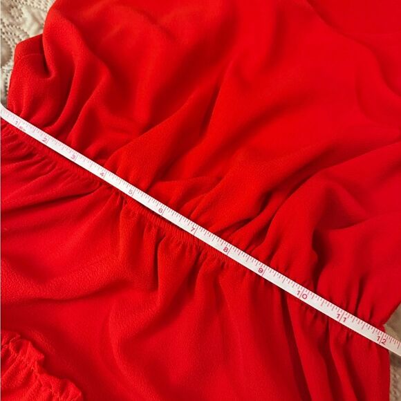 Elegant Red Halter Dress - Picture 12 of 12